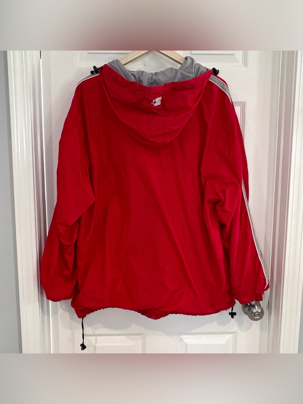 Ohio State Buckeyes Team Starter Zip Up Hood Jacket Rain Coat Men XL Football - Picture 7 of 16